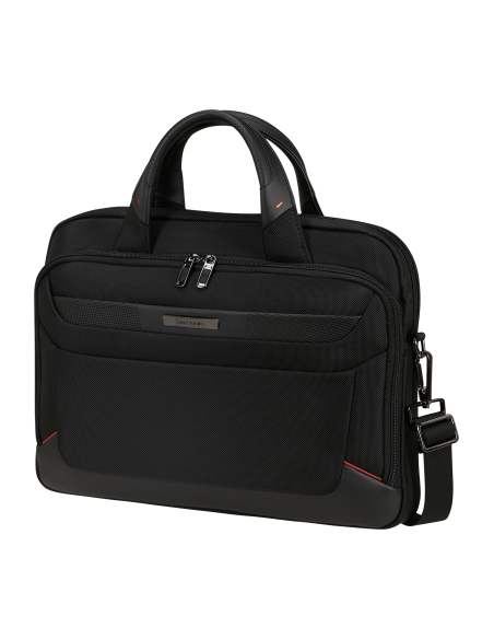 Serviette Slim 15.6 pouces Samsonite Pro-DLX 6 Noir, vue de trois quarts