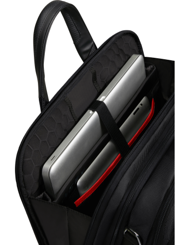 Sacoche extensible 15.6 pouces Samsonite Pro-DLX 6 Noir, compartiment ordinateur et tablette