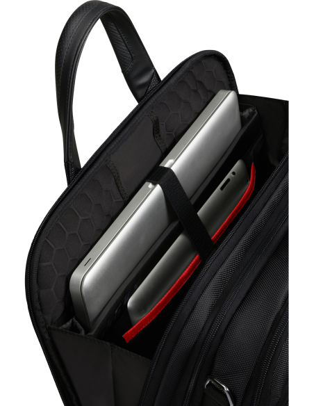 Sacoche extensible 15.6 pouces Samsonite Pro-DLX 6 Noir, compartiment ordinateur et tablette