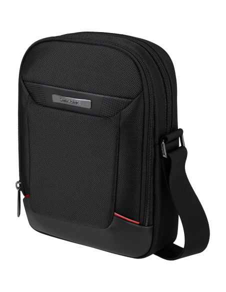 Sac porté croisé M Samsonite Pro-DLX 6 Noir, vue de trois quarts