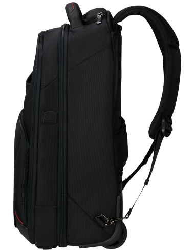 Sac à dos à roulettes 17.3 pouces Samsonite Pro-DLX 6 Noir, vue de profil