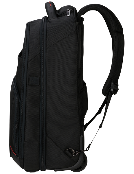 Sac à dos à roulettes 17.3 pouces Samsonite Pro-DLX 6 Noir, vue de profil