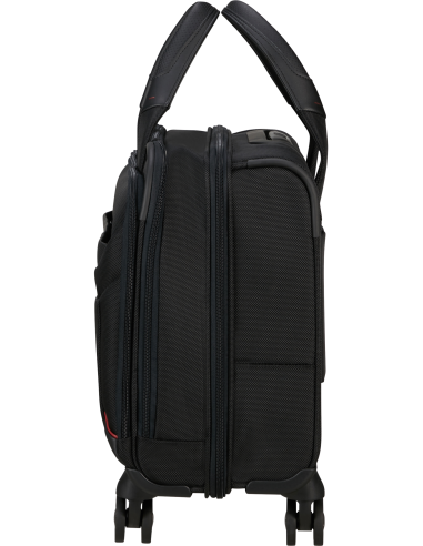 Bureau mobile 4 roues 15.6 pouces Samsonite Pro-DLX 6 Noir, vue de profil