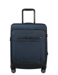 Valise cabine 4 roues extensible 55 cm Samsonite Pro-DLX 6 Bleu, réf. 148135-1090