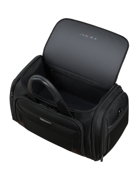 Sac de voyage 53 cm Samsonite Pro-DLX 6 Noir, rangements intérieurs ouverts