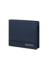 Portefeuille compact en cuir 6 cartes et monnaie Samsonite Pro-DLX 6 SLG Night Blue, réf. 144539-1615