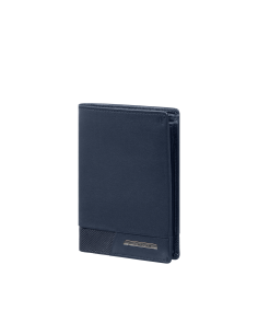 Portefeuille vertical en cuir 6 cartes Samsonite Pro-DLX 6 SLG Night Blue, réf. 144540-1615