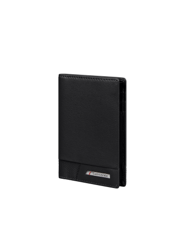 Portefeuille fin en cuir 6 cartes Samsonite Pro-DLX 6 SLG Noir, réf. 147796-1041