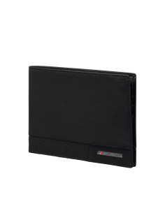 Portefeuille en cuir 8 cartes et billets Samsonite Pro-DLX 6 SLG Noir, réf. 144534-1041