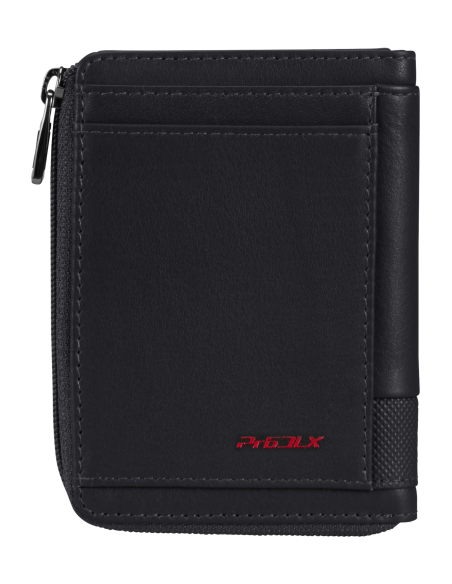 Portefeuille en cuir 8 cartes et monnaie zippée Samsonite Pro-DLX 6 SLG Noir, vue arrière