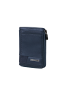 Portefeuille en cuir 8 cartes et monnaie zippée Samsonite Pro-DLX 6 SLG Night Blue, réf. 144545-1615