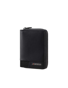 Portefeuille fin 8 cartes et monnaie zippée Samsonite Pro-DLX 6 SLG Noir, réf. 151907-1041