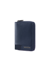 Portefeuille fin 8 cartes et monnaie zippée Samsonite Pro-DLX 6 SLG Night Blue, réf. 151907-1615
