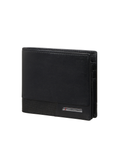 Portefeuille compact en cuir 9 cartes Samsonite Pro-DLX 6 SLG Noir, réf. 144549-1041