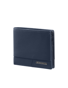 Portefeuille compact en cuir 9 cartes Samsonite Pro-DLX 6 SLG Night Blue, réf. 144549-1615
