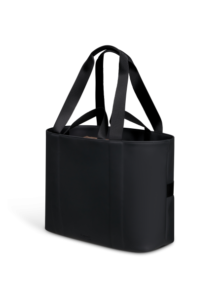 Cabas Carry-Away Lipault Lost In Berlin Noir, vue de trois quarts