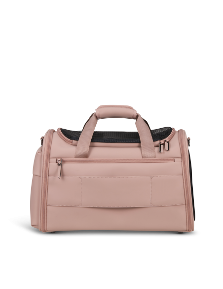 Sac pour animaux Lipault Lost In Berlin Rose Quartz, poches et passant au dos