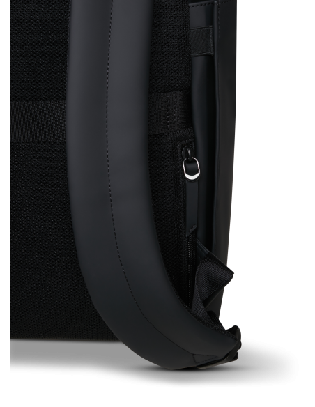 Mini Rolltop Lipault Lost In Berlin Noir, poche discrète au dos