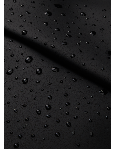 Mini Rolltop Lipault Lost In Berlin Noir, détail de la matière avec gouttes d’eau