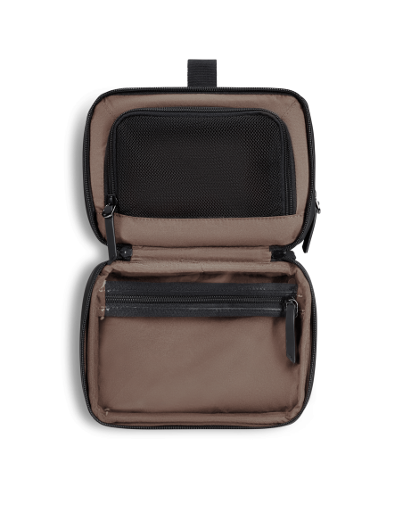 Trousse Split Lipault Lost In Berlin Noir, deux compartiments ouverts