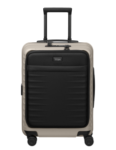 Valise cabine avec poche ordinateur 55 cm Titan Upgrade Gris Pierre De Lune - 3000049-03