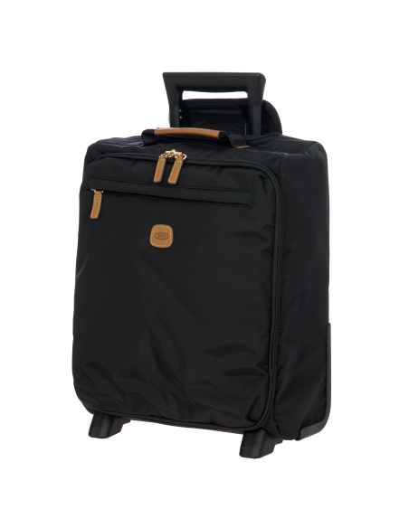 Valise 45 cm Bric’s X-Travel Black, vue de trois quarts côté opposé