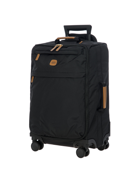 Valise 55 cm Bric’s X-Travel Black, vue de trois quarts côté opposé