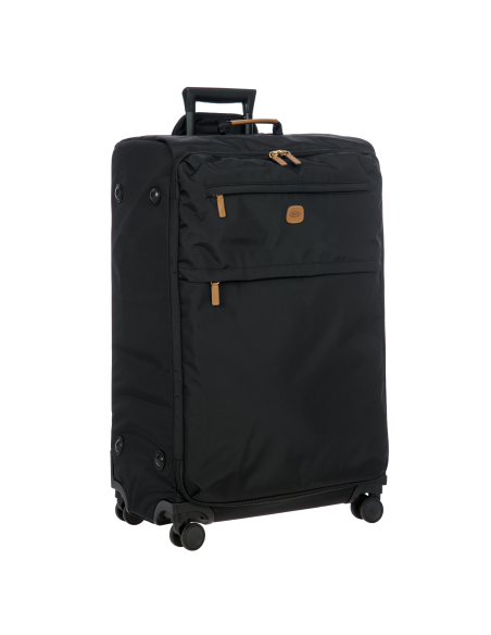 Valise 77 cm Bric’s X-Travel Black, vue de trois quarts avant