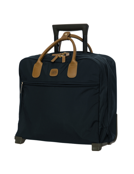 Bureau mobile Bric’s X-Travel Ocean Blue, vue de trois quarts opposée