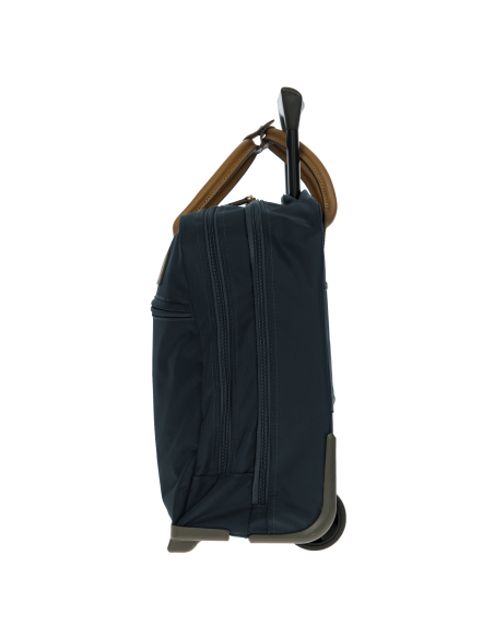 Bureau mobile Bric’s X-Travel Ocean Blue, profil et roues