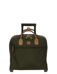 Bureau mobile 2 roues 35 cm Bric’s X-Travel Olive, référence BXL38124.078