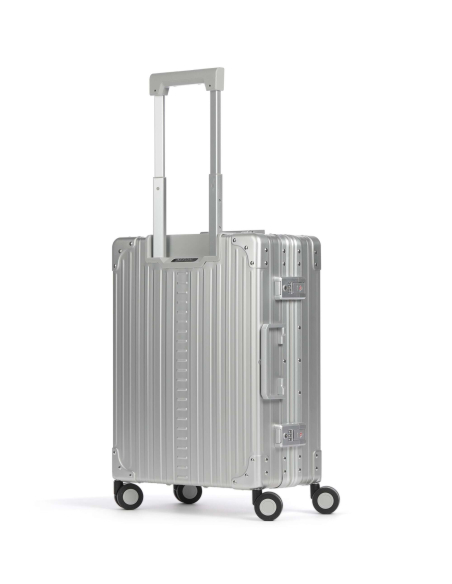 Cabine aluminium ALEON 55 cm Platinum, vue de trois quarts
