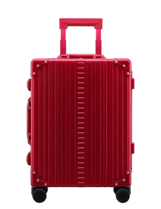 Valise cabine aluminium 4 roues 55 cm ALEON Ruby, référence A2155240-RU-C