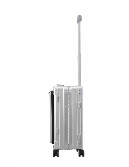 Cabine ALEON Front Flap 55 cm Platinum, charnière et profil arrière