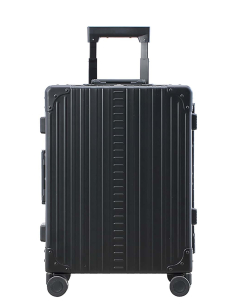 Valise cabine Trunk aluminium 4 roues 55 cm ALEON Onyx, référence 2155-ON-C
