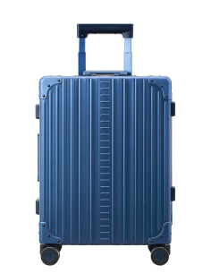 Valise cabine Trunk aluminium 4 roues 55 cm ALEON Sapphire, référence 2155-SA-C