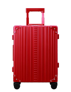 Valise cabine Trunk aluminium 4 roues 55 cm ALEON Ruby, référence 2155-RU-C