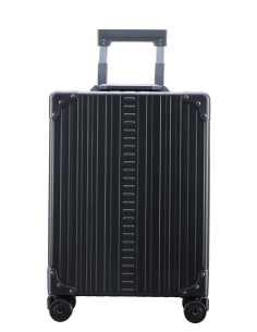 Valise business aluminium 4 roues 55 cm ALEON Onyx, référence 2255-ON-C