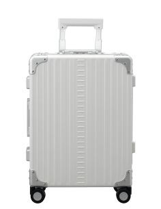 Valise cabine aluminium 4 roues 55 cm ALEON Fortis Snow White, référence ACF-2155240-SW