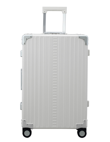 Valise soute aluminium 4 roues 67 cm ALEON Fortis Snow White, référence ACF-2655-SW