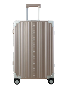 Valise soute aluminium 4 roues 67 cm ALEON Fortis Rose Gold, référence ACF-2655-RG