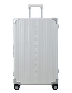 Valise soute aluminium 4 roues 76 cm ALEON Fortis Snow White, référence ACF-3055-SW