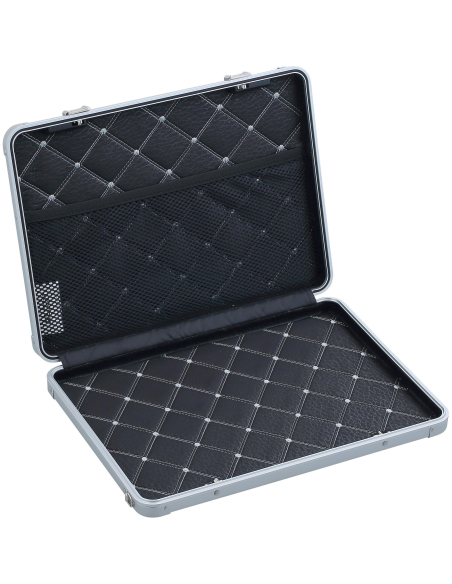 Housse ordinateur aluminium 14 pouces ALEON Platinum, intérieur rembourré