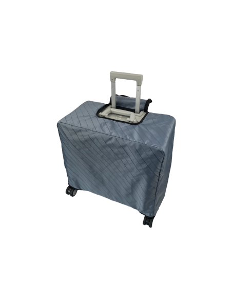 Pilot case photo XL aluminium 4 roues 44 cm ALEON Platinum, housse de protection en place