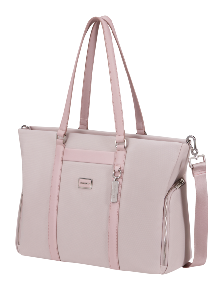 Cabas ordinateur 14,1 pouces Samsonite Image Biz Rose, vue de trois quarts