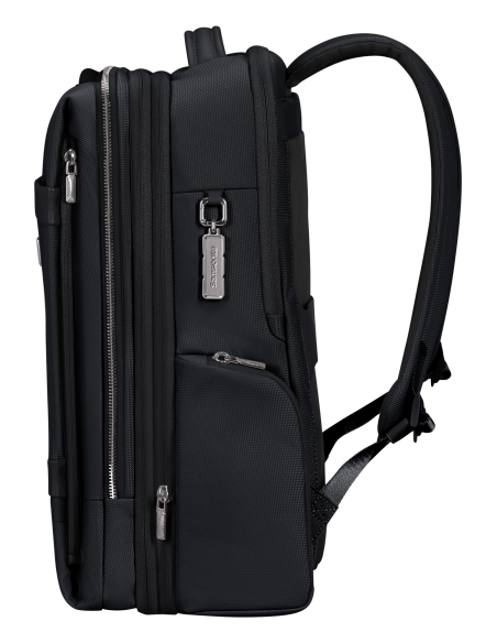 Sac à dos sous-siège extensible M 15,6 pouces Samsonite Image Biz Noir, profil et soufflet d’extension