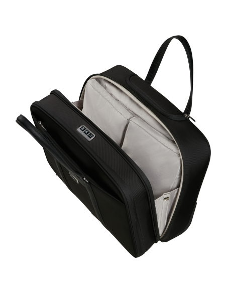 Bureau mobile 2 roues 35 cm Samsonite Image Biz Noir, rangement intérieur ouvert