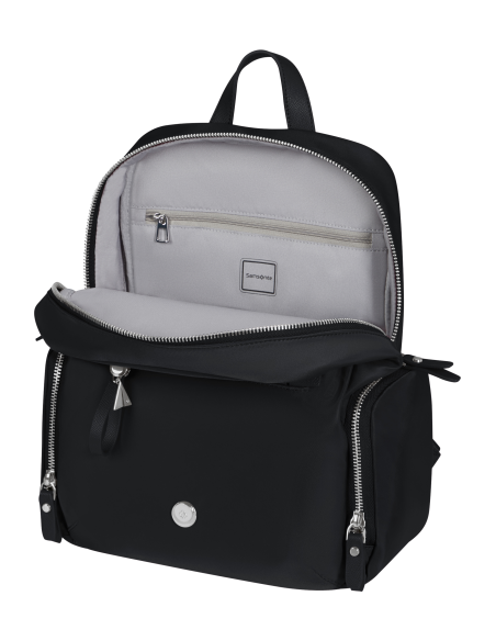 Sac à dos compact Samsonite Karissa Evo Noir, intérieur ouvert