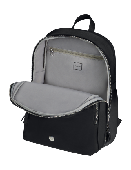 Sac à dos Slim 14,1 pouces Samsonite Karissa Evo Noir, intérieur ouvert