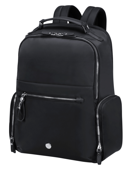 Sac à dos Round 15,6 pouces Samsonite Karissa Evo Noir, vue de trois quarts